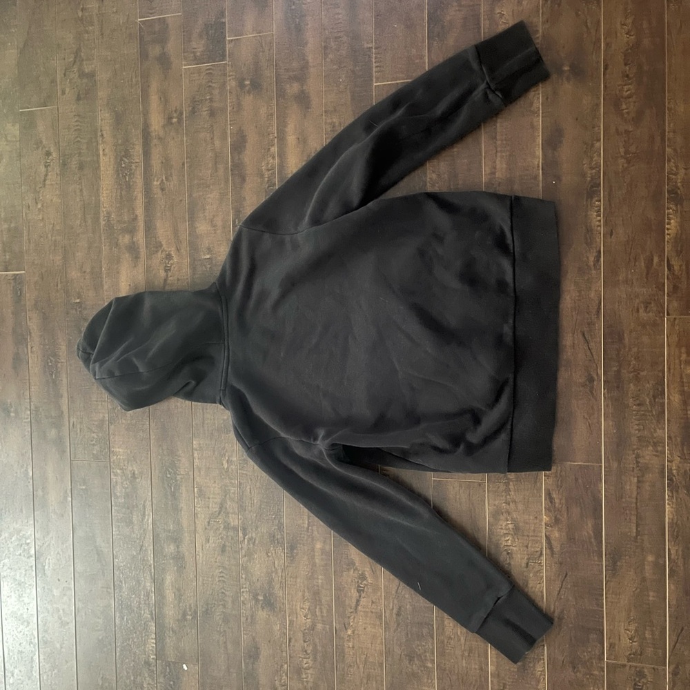 Adidas Black Hoodie with White Logo - Picture 2 of 2